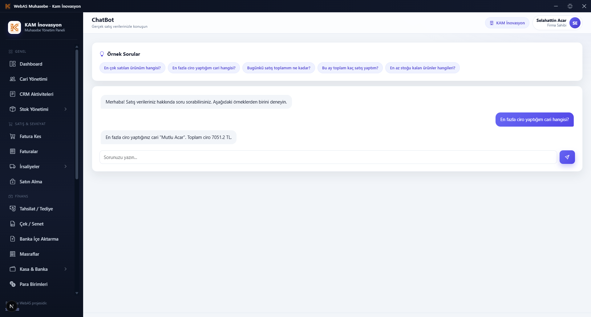 WebAS Muhasebe Screenshot 8